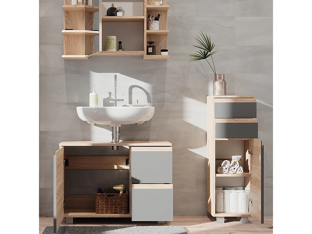 Meubles bain sonoma 80x33x60 j-shape