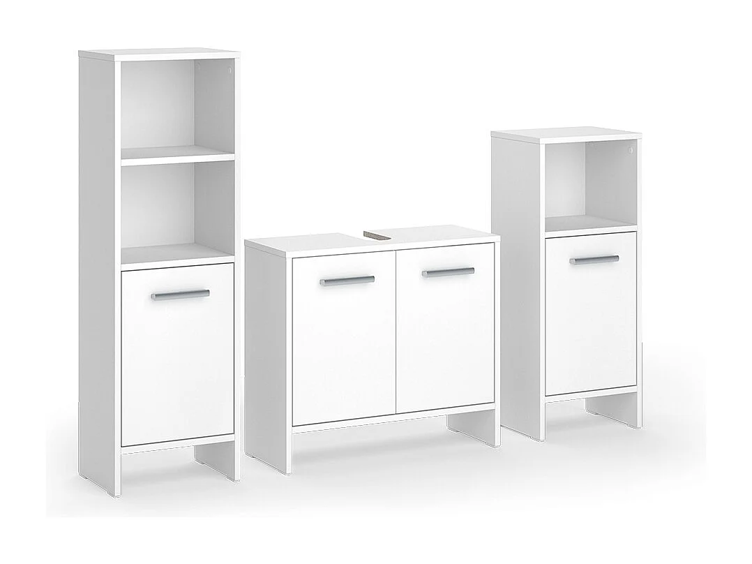 Set di mobili da bagno bianco 63.8x26.3x57 karli