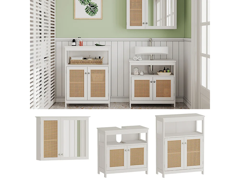 Meubles bain blanc 60x30x60 rosario