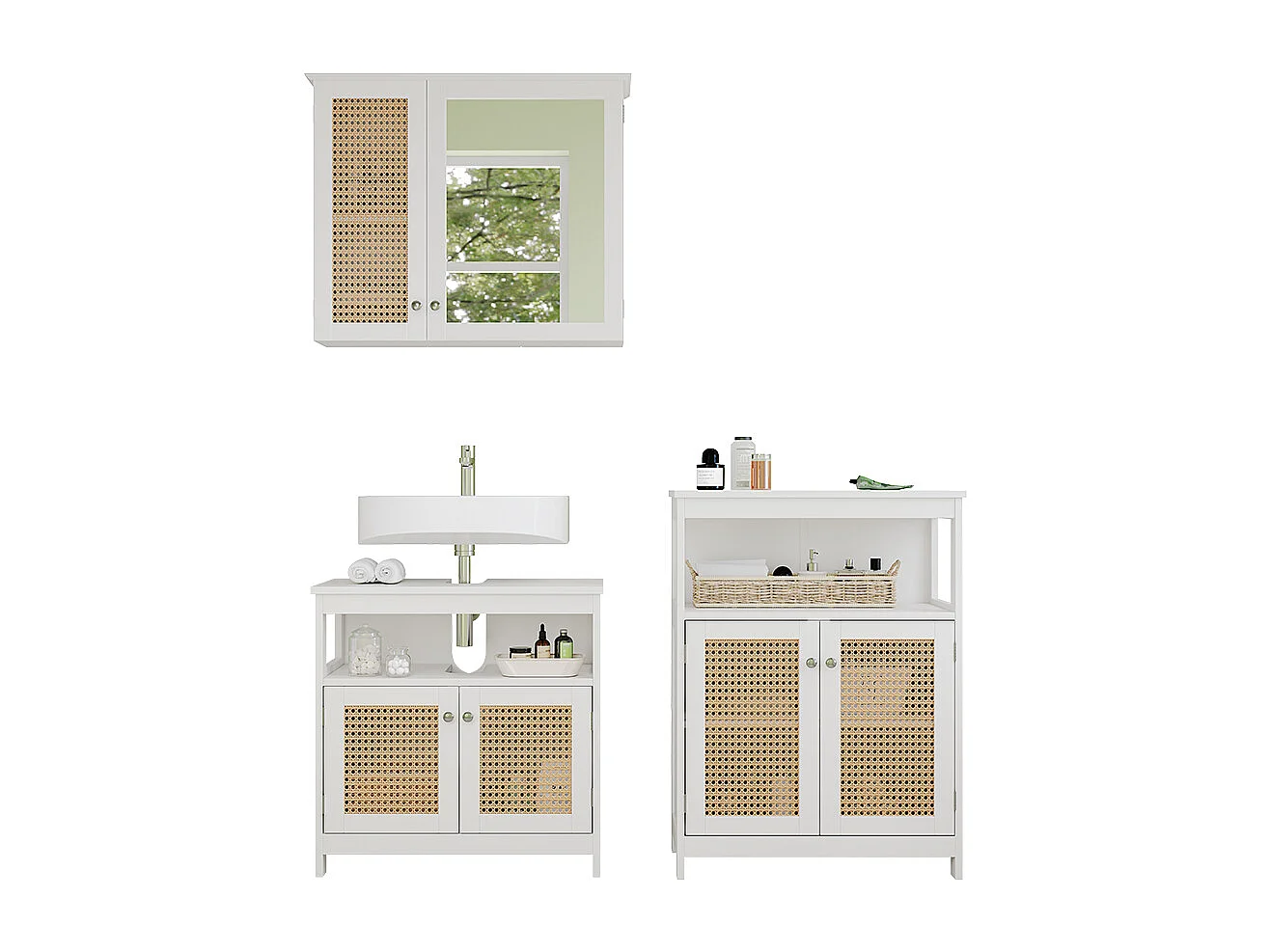 Meubles bain blanc 60x30x60 rosario