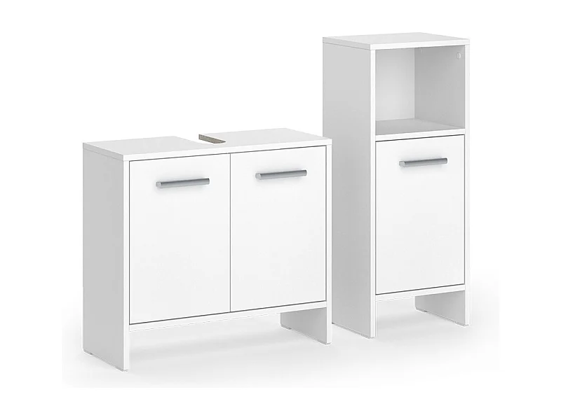 Set di mobili da bagno bianco 63.8x26.3x57 karli