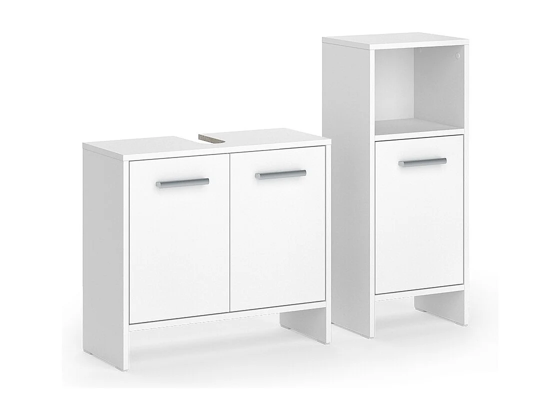 Set di mobili da bagno bianco 63.8x26.3x57 karli