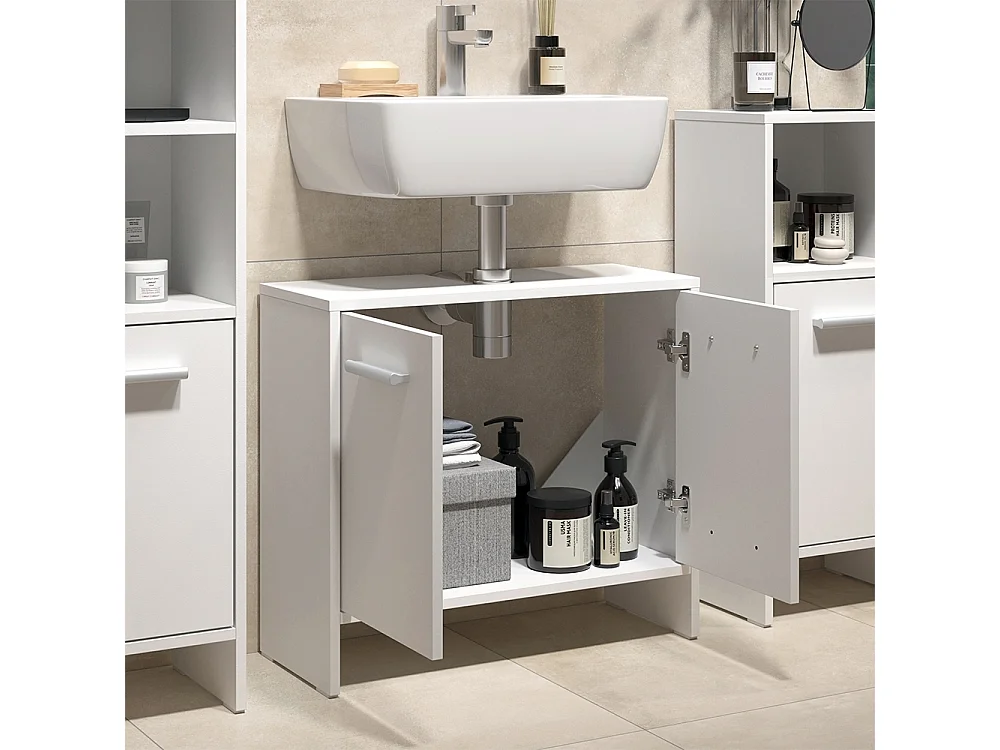 Meubles bain blanc 63.8x26.3x57 karli