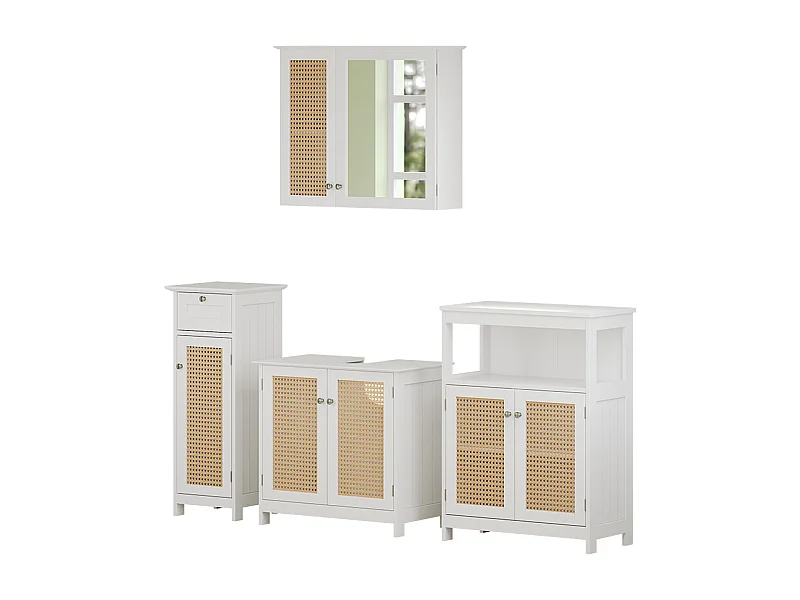 Meubles bain blanc 60x35x58 rosario