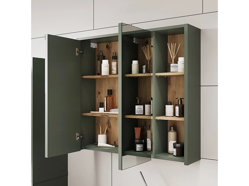 Badkamermeubelset groen/kunstzinnig 80x46x60 viola