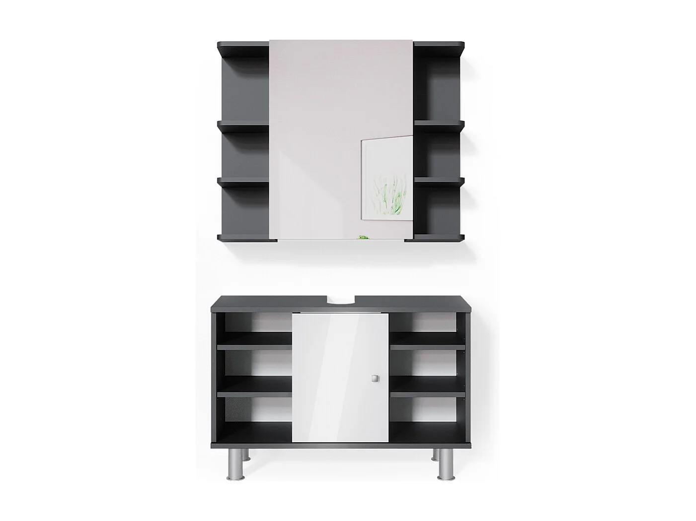 Meubles bain anthracite 60x32x54 fynn