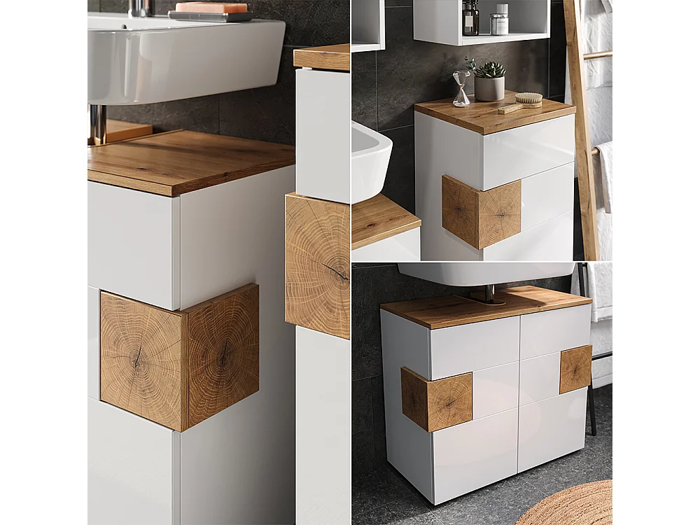 Badmöbel-Set branco 73x37x64 eden