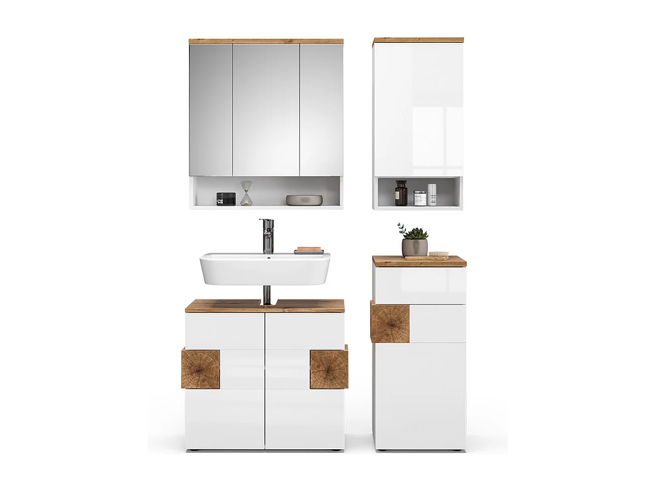 Badmöbel-Set branco 73x37x64 eden