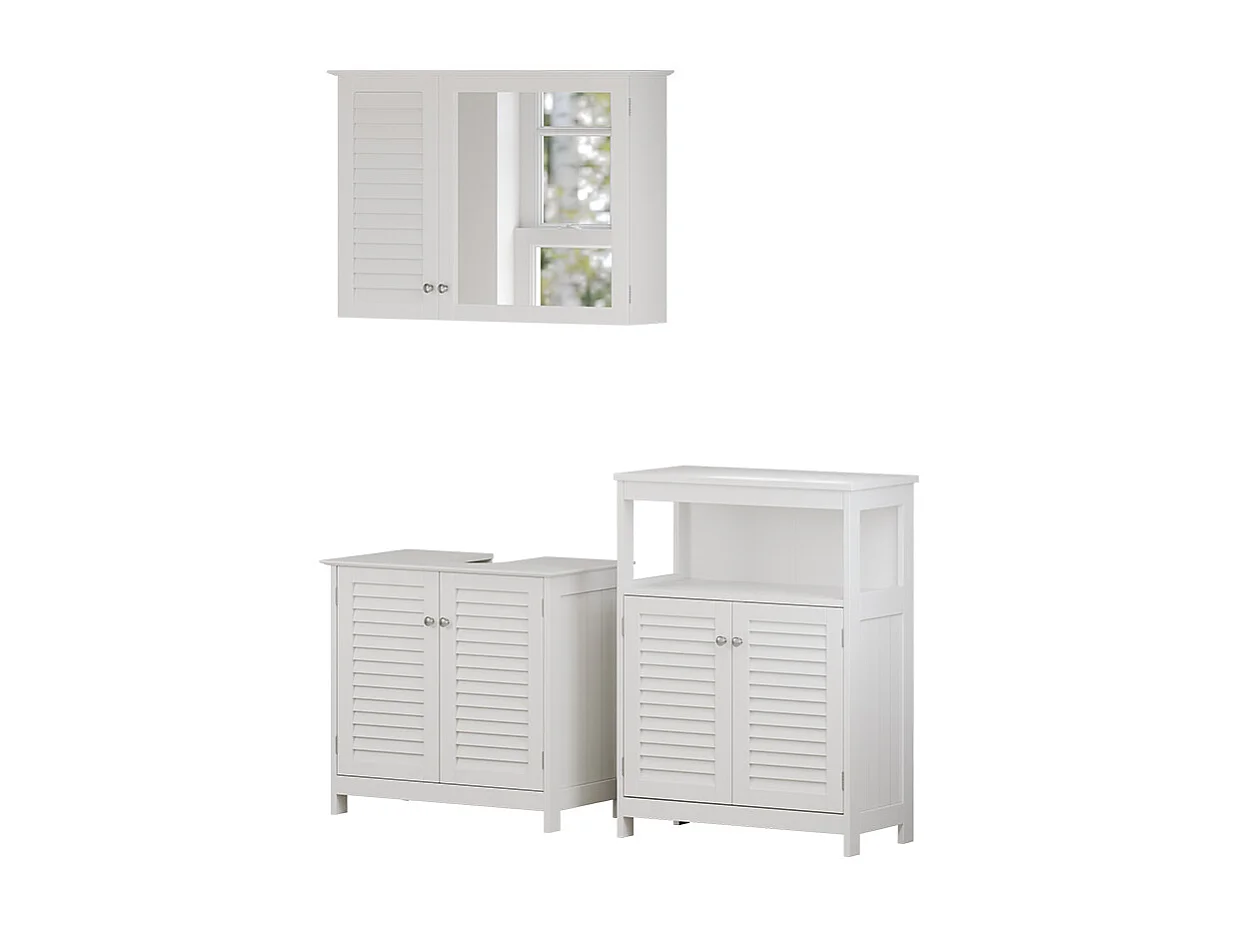 Meubles bain blanc 60x35x58 riad