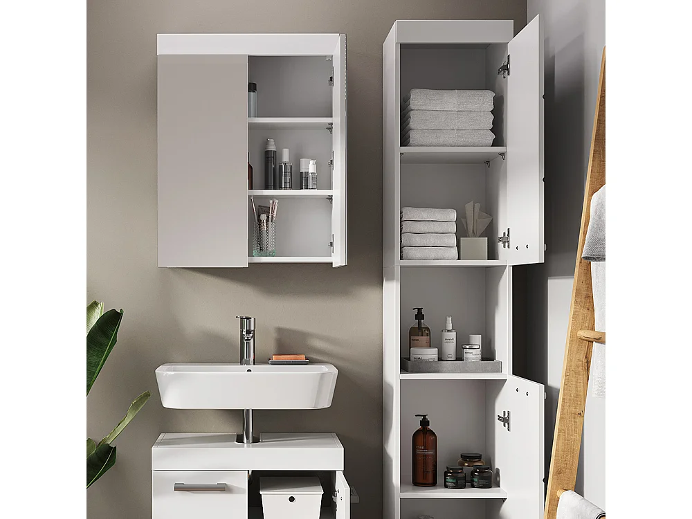 Meubles bain blanc 60x34x56 luna