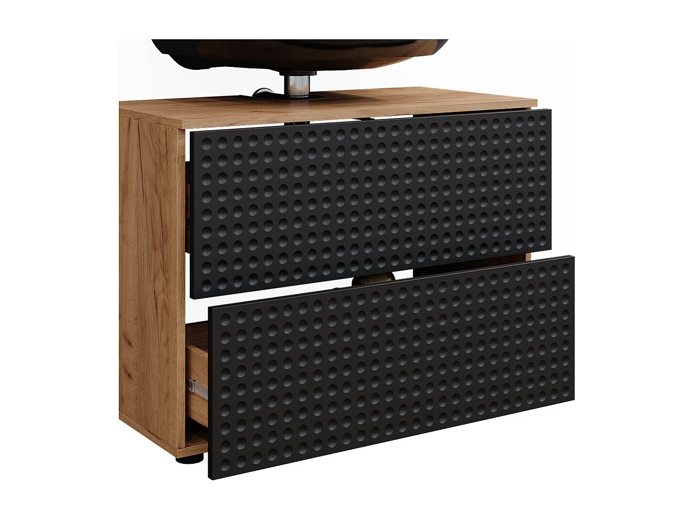 Conjunto de muebles de baño lunares antracita 80x41x58.6 irma