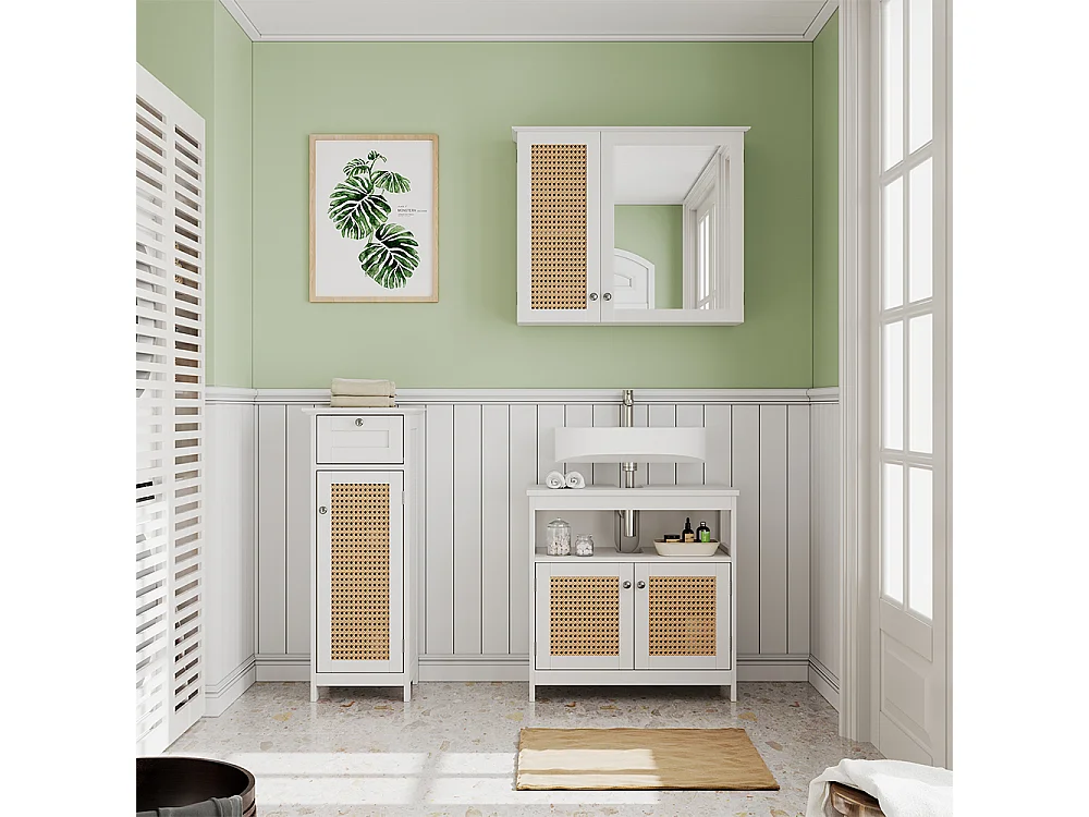 Meubles bain blanc 60x30x60 rosario