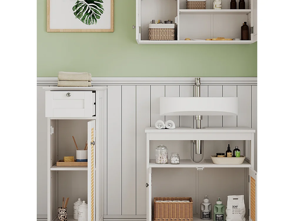 Meubles bain blanc 60x30x60 rosario