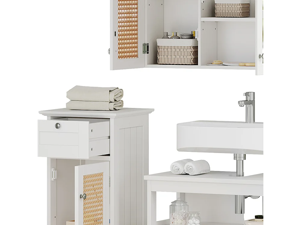 Meubles bain blanc 60x30x60 rosario