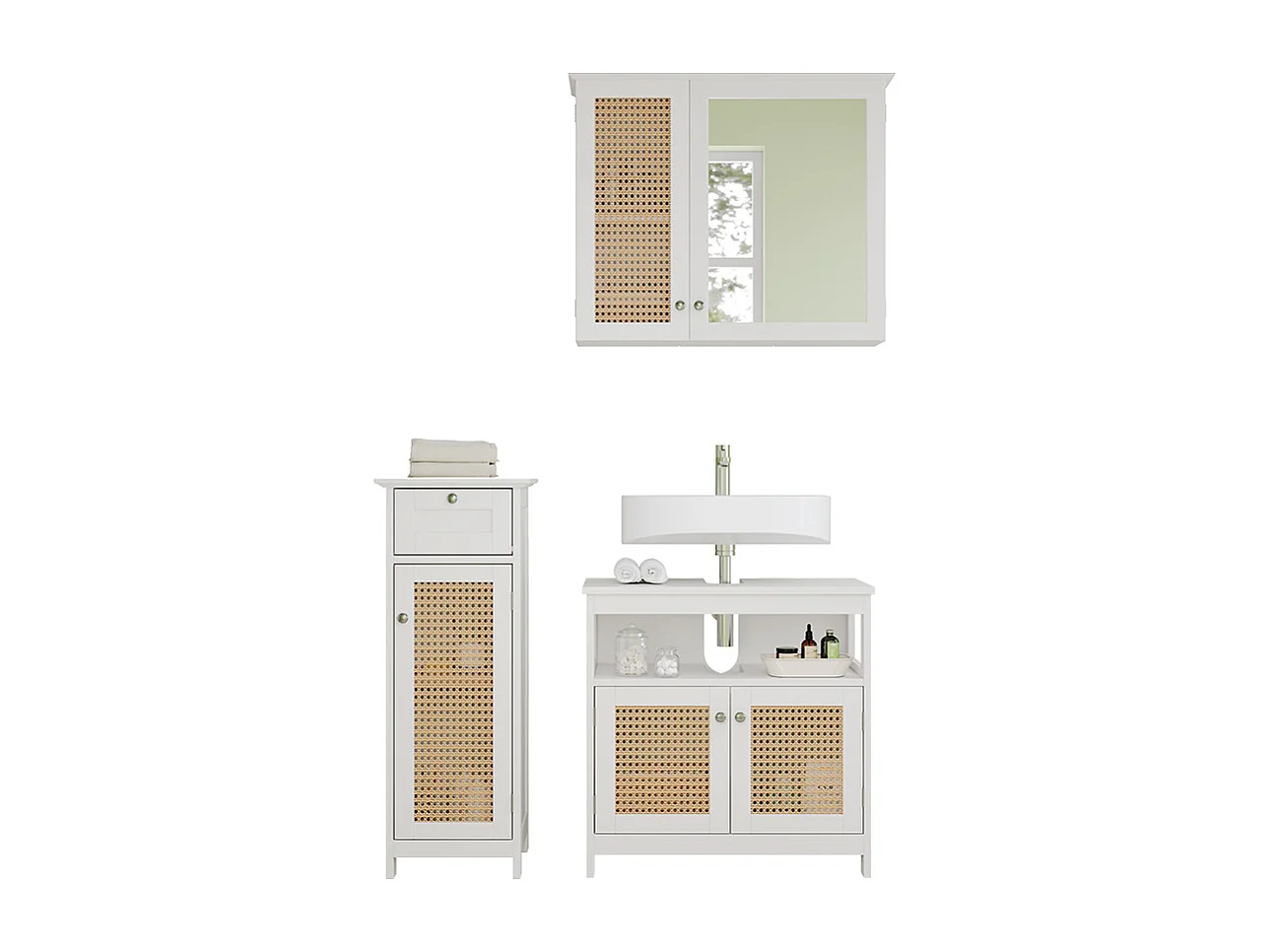 Meubles bain blanc 60x30x60 rosario