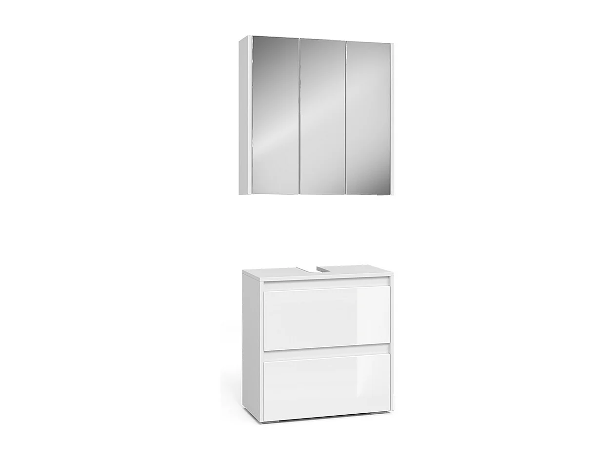 Badkamermeubelset wit 60x30x62 majest
