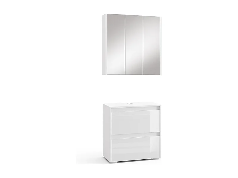 Meubles bain blanc 60x30x62 majest