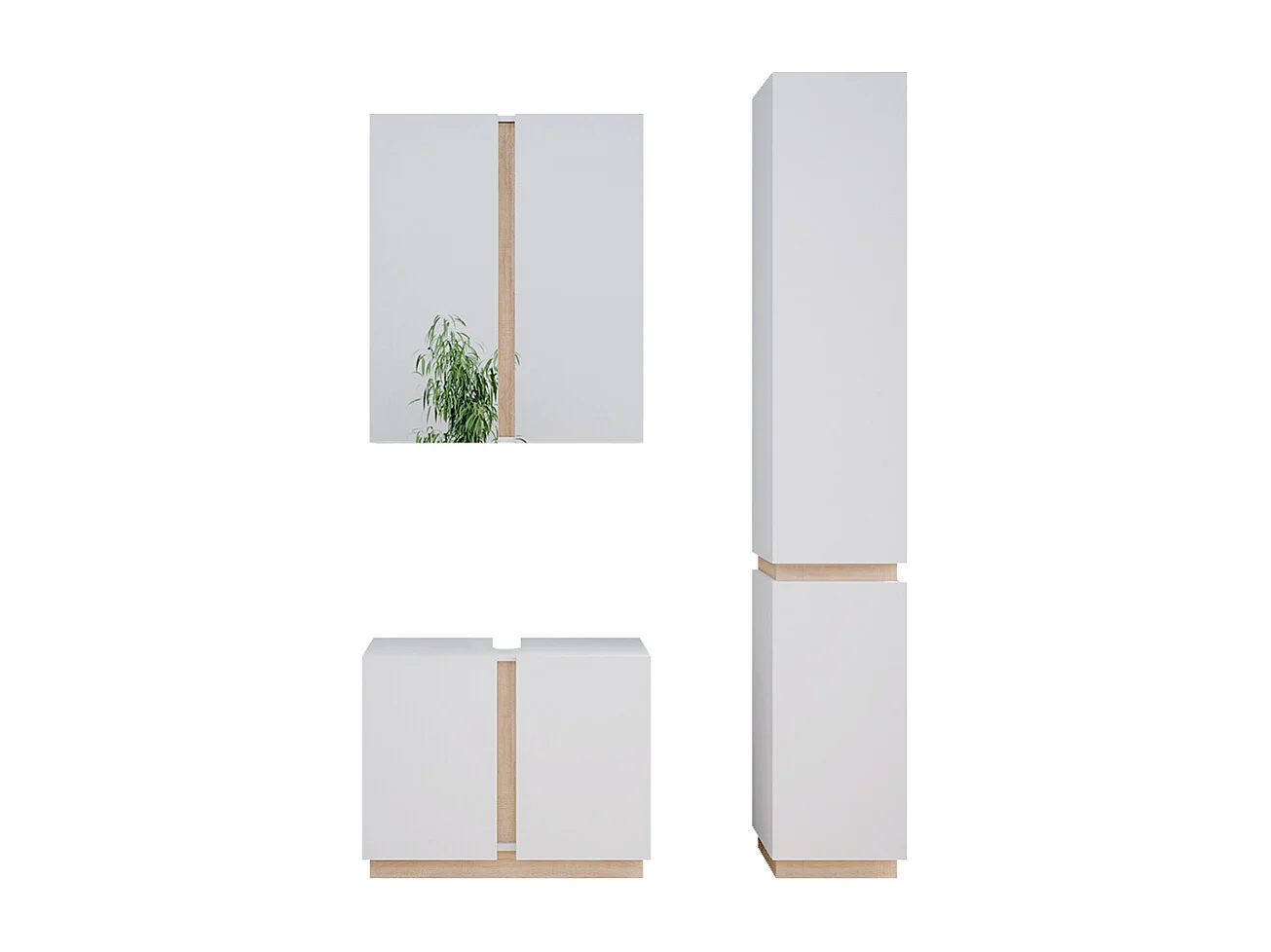 Meubles bain blanc 70x34x55 gloria