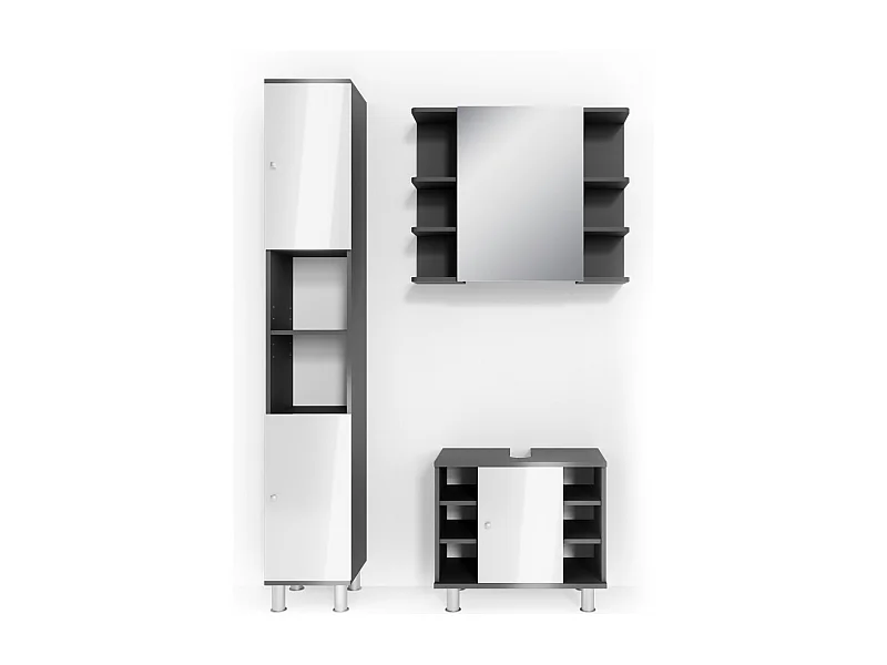 Meubles bain anthracite 60x32x54 fynn