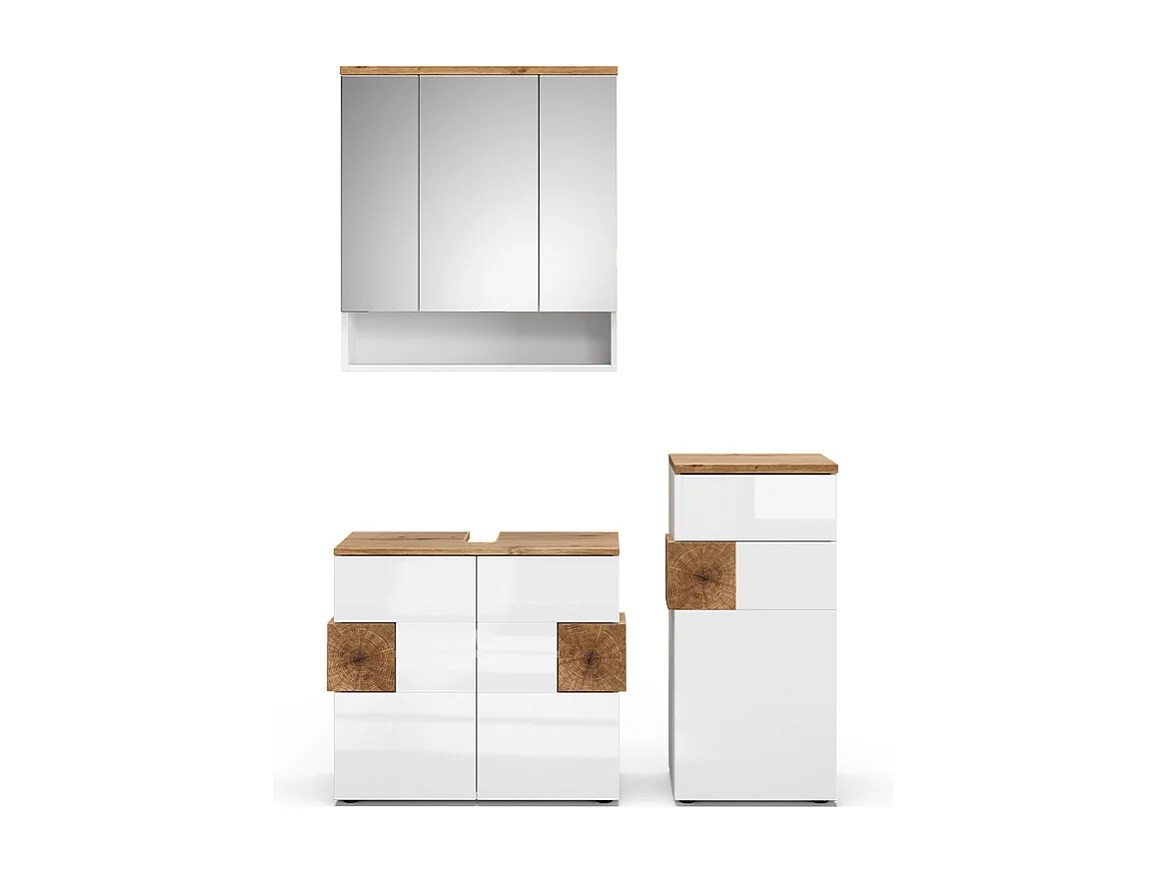 Meubles bain blanc 73x37x64 eden