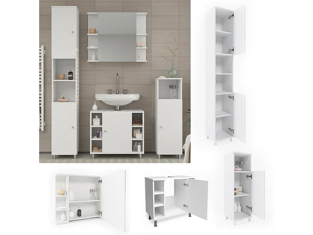 Meubles bain blanc 60x32x54 fynn