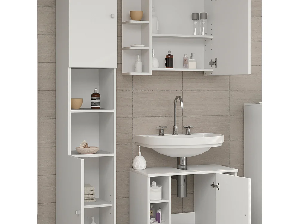 Meubles bain blanc 60x32x54 fynn
