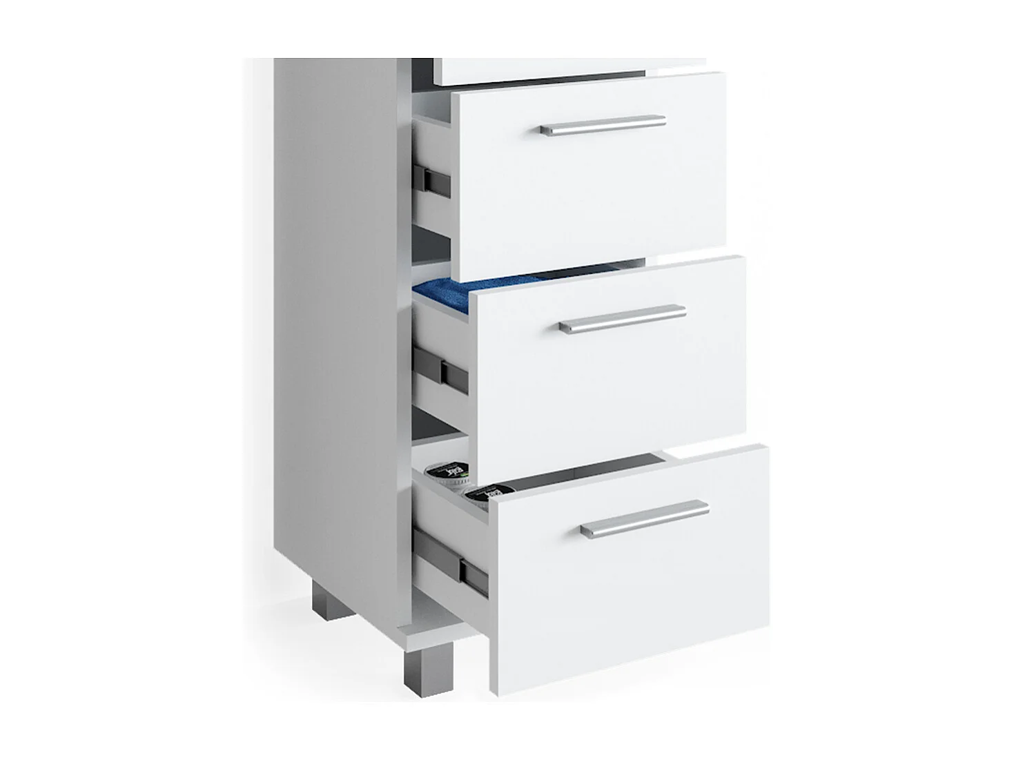 Set mobili bagno bianco 60x33x60.8 ilias