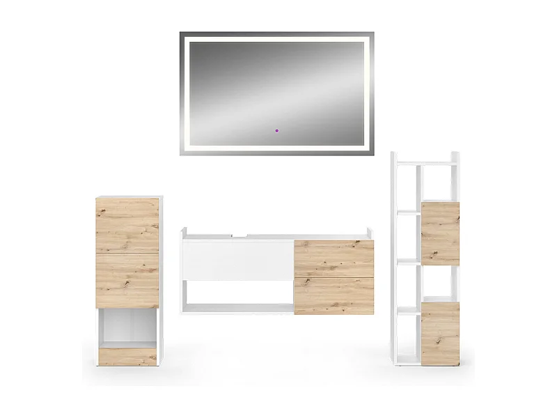 Badmöbel-Set weiß 105x43x45 alf