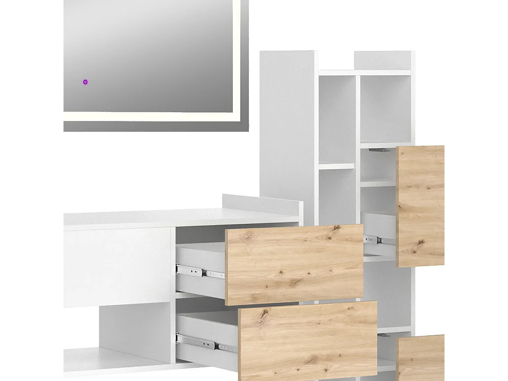 Badmöbel-Set weiß 105x43x45 alf