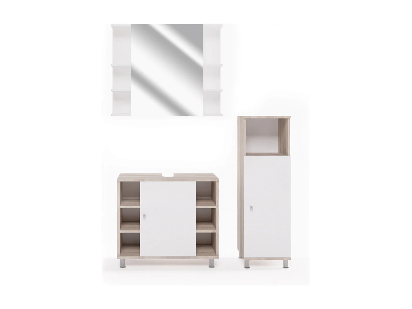 Set mobili bagno sonoma 60x32x54 fynn