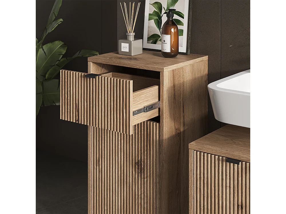 Set di mobili da bagno quercia vichinga 70x45x63 eliza