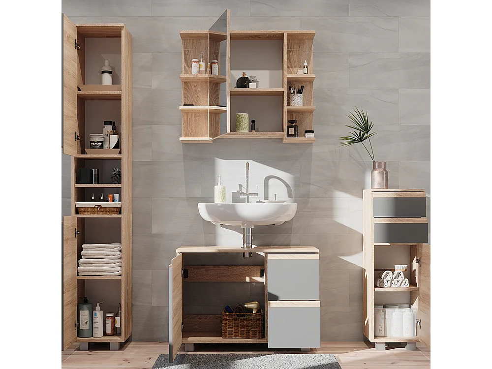 Meubles bain sonoma 80x33x60 j-shape