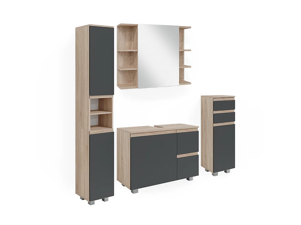 Meubles bain sonoma 80x33x60 j-shape