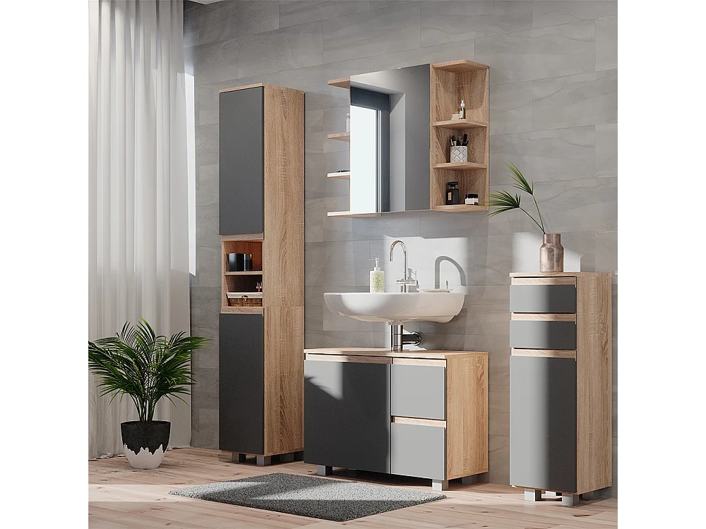 Meubles bain sonoma 80x33x60 j-shape