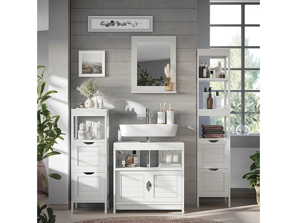 Meubles bain blanc 60x30x60 vilda