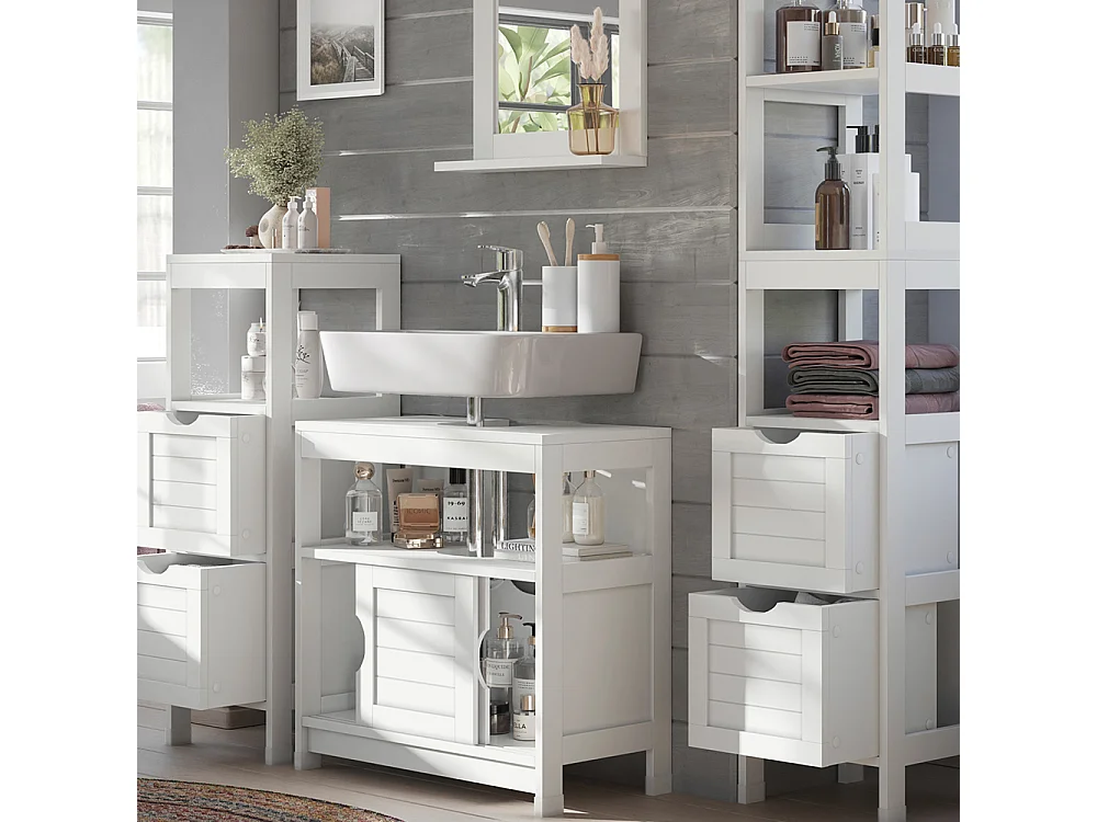 Meubles bain blanc 60x30x60 vilda