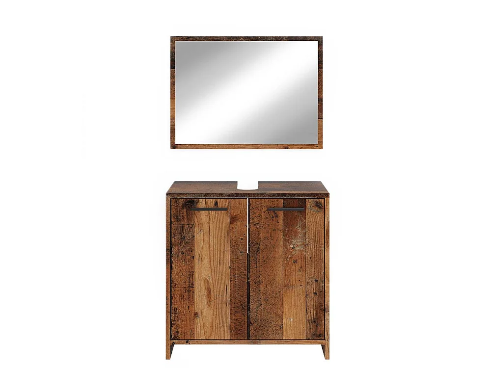 Meubles bain chêne rustique 58x33x60 kiko