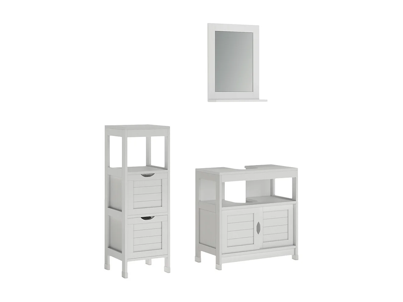 Meubles bain blanc 60x30x60 vilda