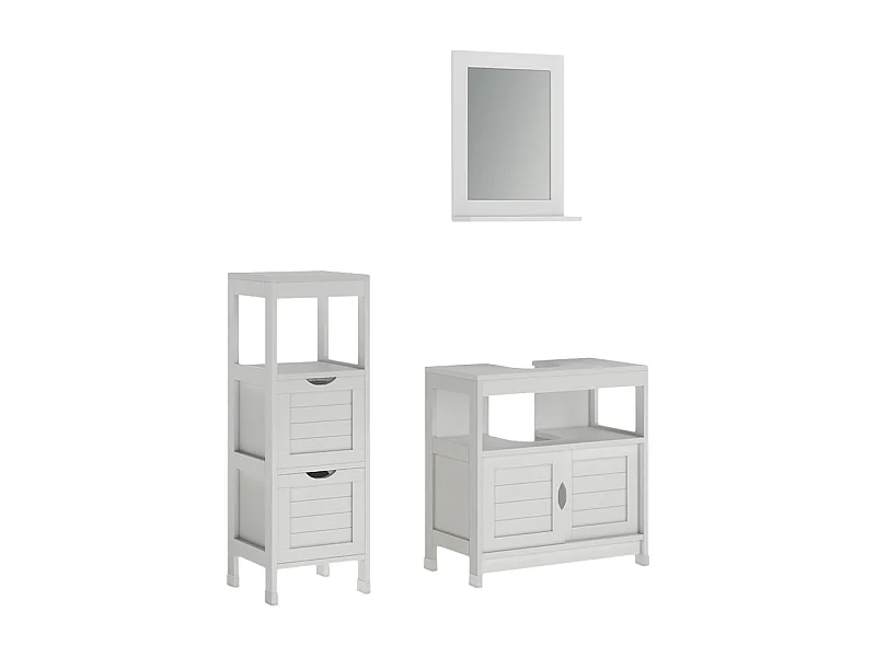 Meubles bain blanc 60x30x60 vilda