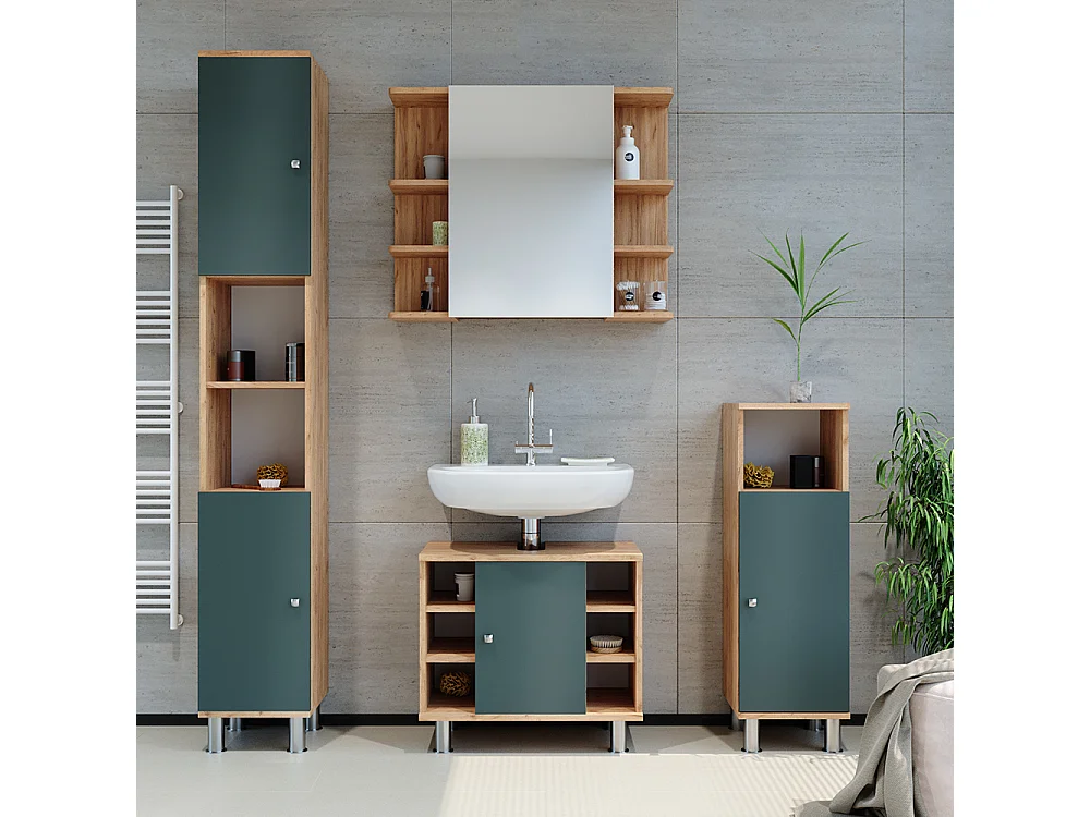 Meubles bain vert 60x32x54 fynn