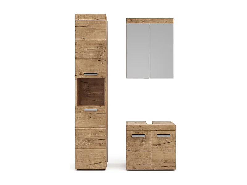 Badmöbel-Set eiche wotan 60x34x56 luna