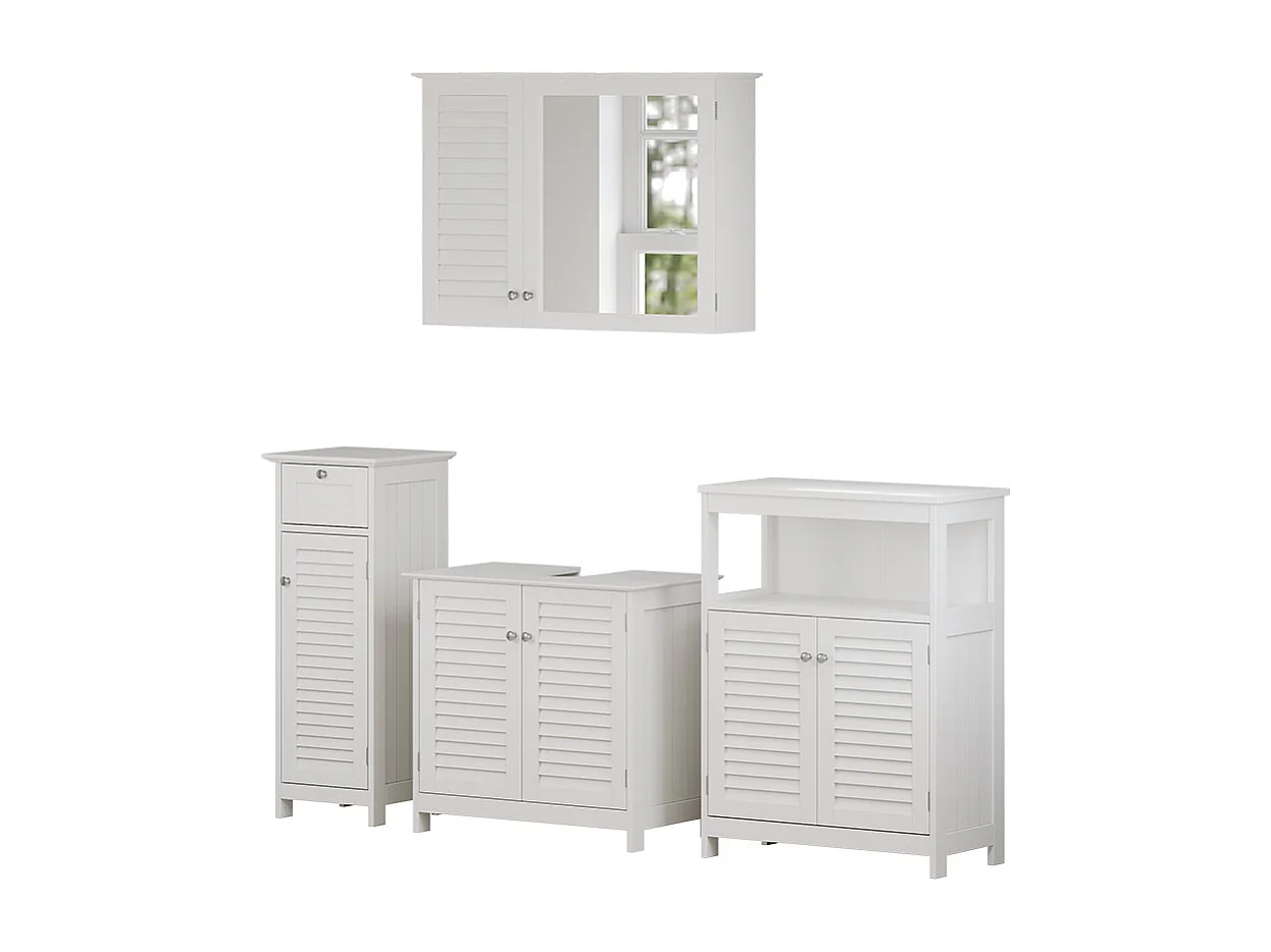 Badkamermeubelset wit 60x35x58 riad