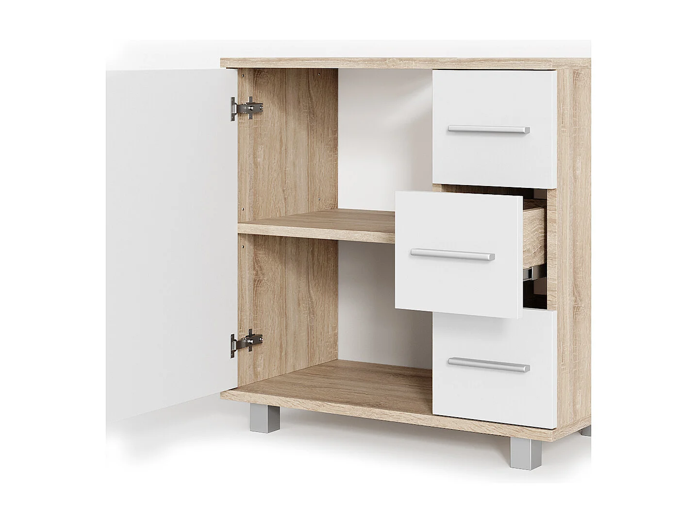 Set mobili bagno sonoma 60x33x60.8 ilias