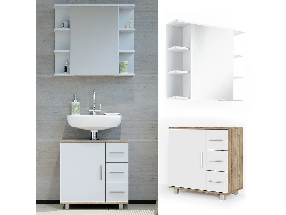 Meubles bain sonoma 60x33x60.8 ilias