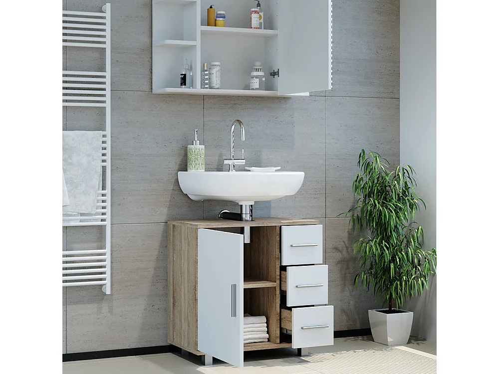 Meubles bain sonoma 60x33x60.8 ilias