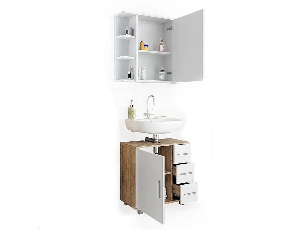 Meubles bain sonoma 60x33x60.8 ilias