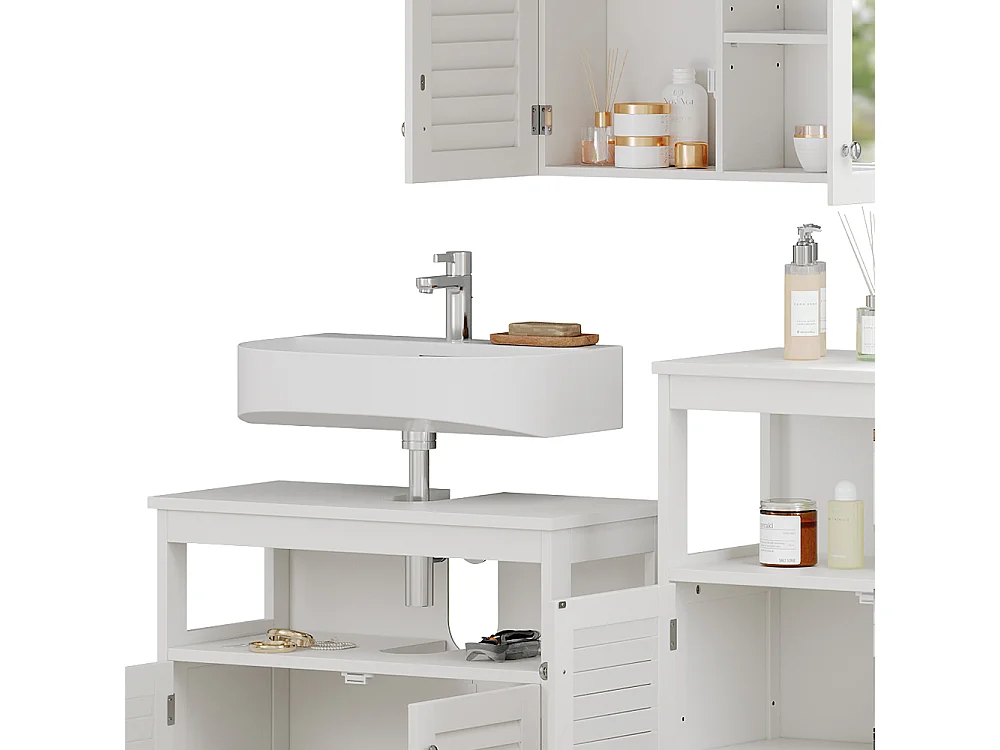 Meubles bain blanc 60x30x60 riad