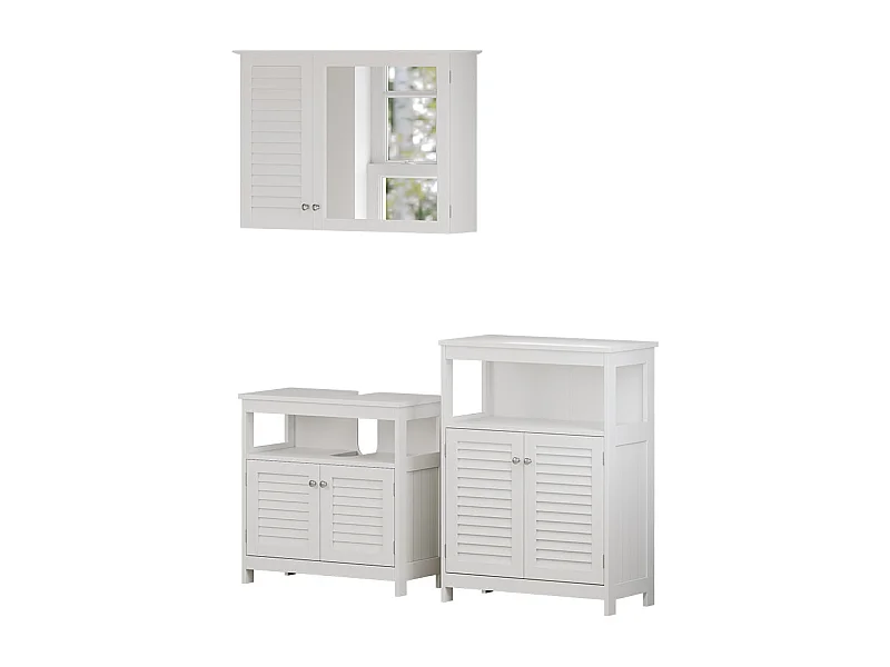 Meubles bain blanc 60x30x60 riad