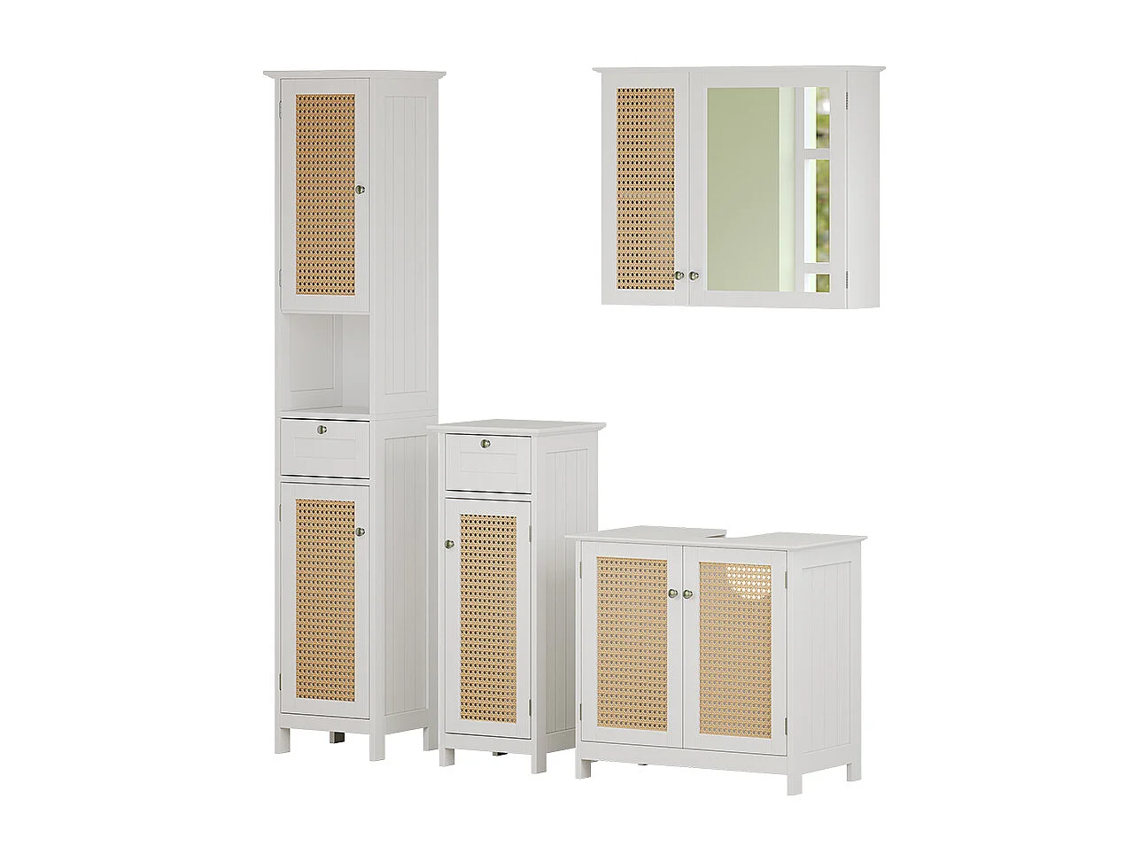 Meubles bain blanc 60x35x58 rosario