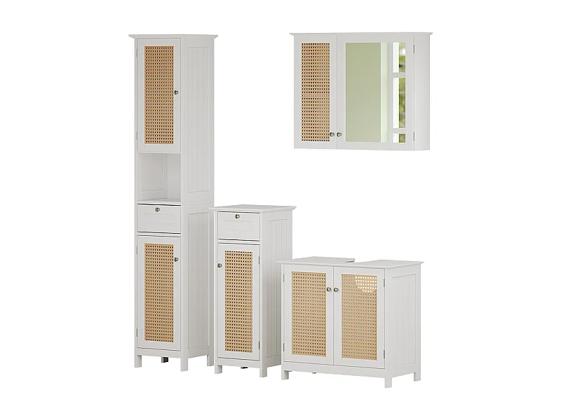 Meubles bain blanc 60x35x58 rosario